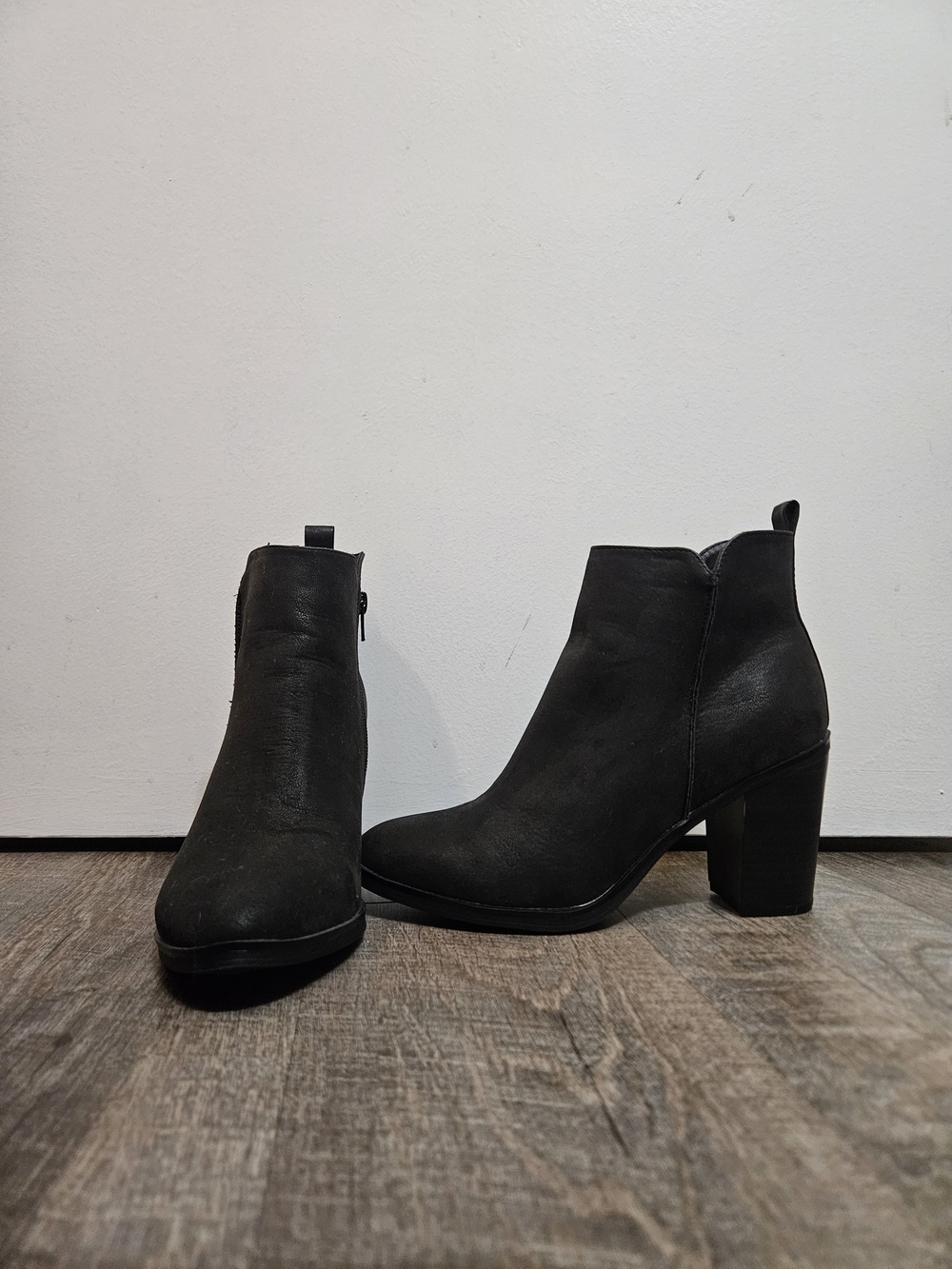 MIA Black Women's Ankle Boots - Block Heel